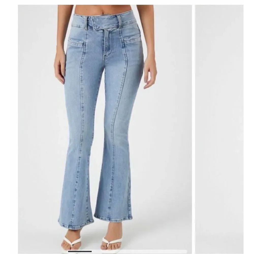 Forever 21 mid rise flare jeans